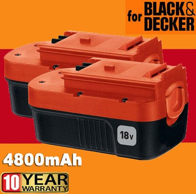 1-2Pack 18V for Black and Decker HPB18 18 Volt 4.8Ah Battery HPB18-OPE 244760-00