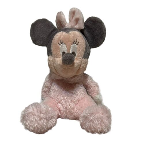 Disney Minnie Mouse Baby Plush Parks Pastel Pink Lovey Rattle Chimes