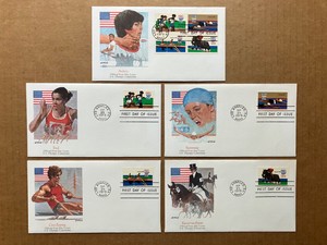 1979 15c 22nd Summer Olympic Games 1791-94 Fleetwood FDC Master Set of (5)