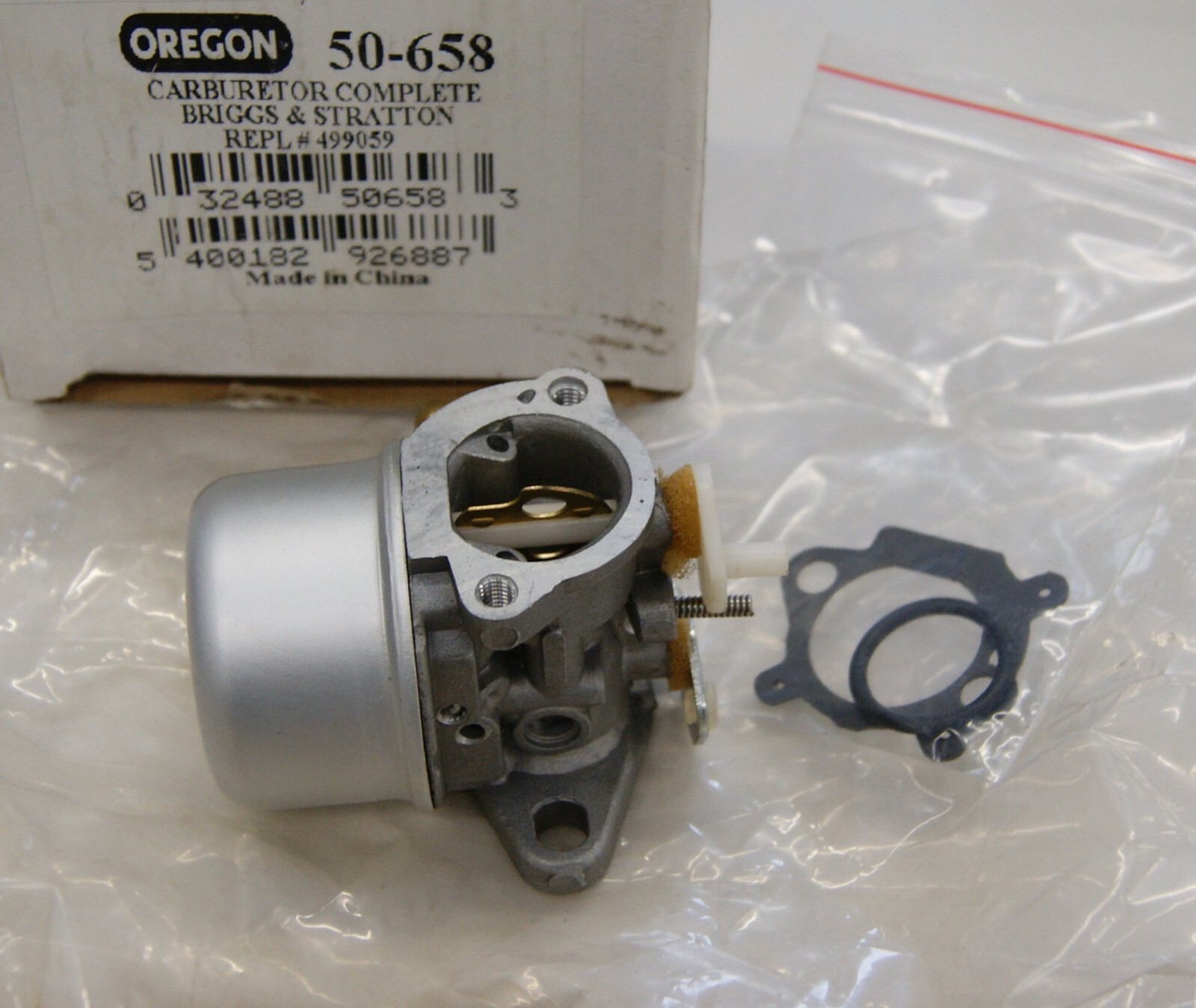 Oregon 50-658 Carburetor for Briggs & Stratton 499059, NOS, BN3834