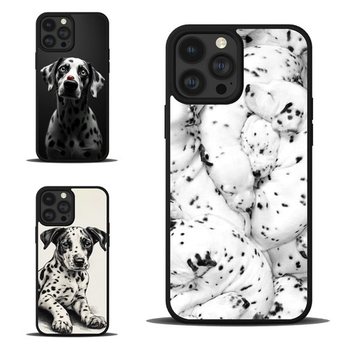 For iPhone SE XS XR Max 5 6 7 8 Plus Anti scratch Cover Animal Print Dalmatian - Picture 1 of 25