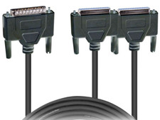 ProX XC-ILDA-Y ILDA 25 Pin Y-Cable, M to Dual F Laser Connection Cable NEW