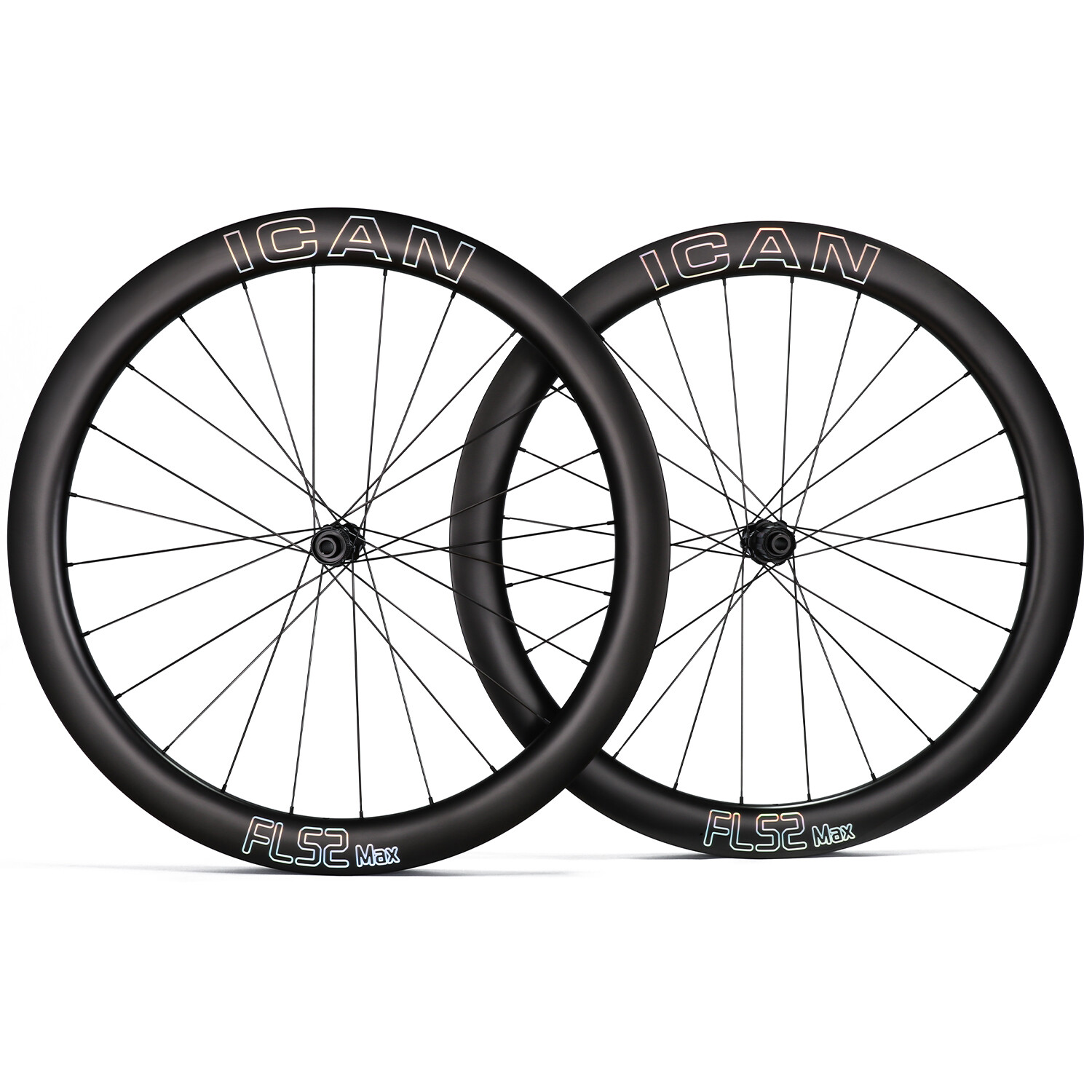 ICAN FL52 Max Carbon Disc Road Bike Wheelset 1385g 36T Ratch
