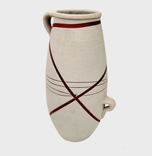 Jarrón de cerámica de arte moderno artesanal Jarron Moderno grande de Migonli España 12"