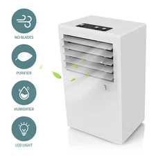 1*Mini Air Conditioner Fan Evaporative Air Circulator Cooler Humidifier Portable