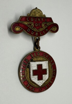 County Of Dublin The British Red Cross Society Lapel Pin (P41)