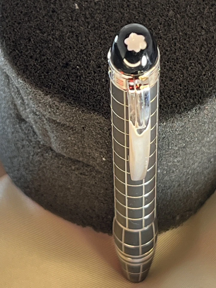 Caneta Starwalker Monta Blanc Metal Borracha —-Ponta Quebrada Precisa de Pequeno Reparo — - Imagem 4 de 4