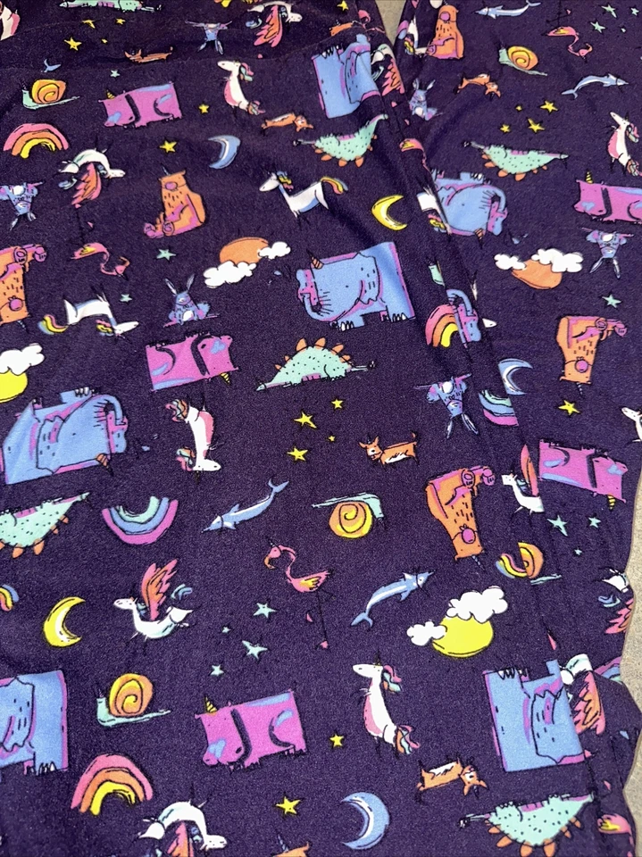 Леггинсы Lularoe TC Bear кролик динозавр фламинго фэнтези лесные существа звезда - Изображение 3 из 4