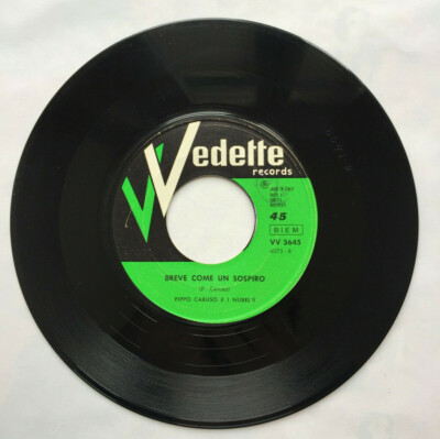 Vinyl 45 Runden selten Onkel Marmita / Kurz wie ein Seufzer Pippo Caruso und die Nubel's
