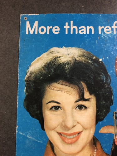 DR PEPPER Advertising Sign Pin Up Girl Eydie Gorme Vintage - Picture 2 of 12