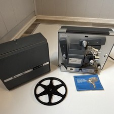 Bell  Howell Autoload 357B 8mm Film Projector w/ Case Reel Manual Motor Works