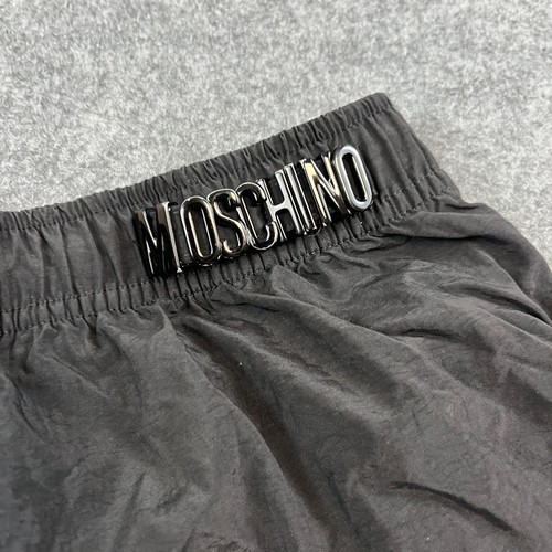 Moschino Mens Swim Shorts Medium Black Logo Swimwear Designer Spellout Luxury - Picture 6 of 13