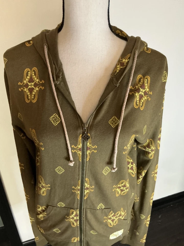 Sudadera con Capucha y Bolsillos Movimiento Bambú Algodón Orgánico con Cremallera con Bolsillos Talla L Foto 3 de 4