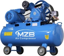 MZB 14.8Gal Ultra Quiet Air Compressor - 2.0HP 7.0CFM 82dB w/Wheels
