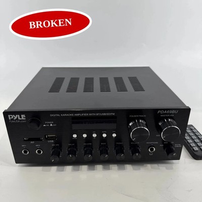 (BROKEN) Pyle PDA69BU 4-Channel Audio Amplifier Home Stereo Receiver