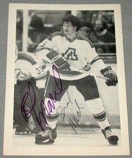 Original NHL 1979-80  Atlanta Flames  Brad Marsh  Signed Postcard
