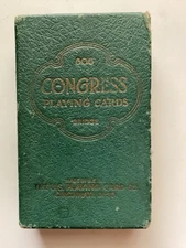 Antique Art Deco Congress 606 “PAPILLON” EMPTY CARD BOX