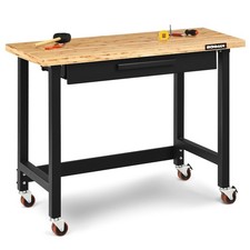 Ironmax 48 Inch Mobile Garage Workbench Bambo...