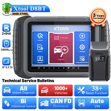 XTOOL D8 BT Car Bi-directional OBD2 Scanner Full System Diagnostic Tool IMMO ABS