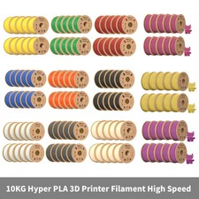 10KG Creality 3D Printer Hyper PLA Filament 1.75mm Bundles 10 Rolls 1KG Mix Lot