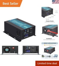 Efficient 600W Pure Sine Wave Inverter 12V DC to 120V AC - 90 Efficiency