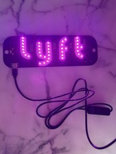 New Led Light Sign For Car Taxi Windshield Usb Car Window Display Pink