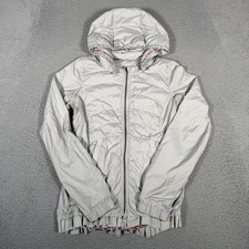 Lululemon Jacket Womens 4/6 Gray Spring Fling Puffy Windbreaker Down Fill READ