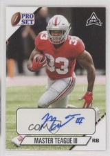 2021 Leaf Pro Set College Master Teague III #PS-MT3 Auto k8n