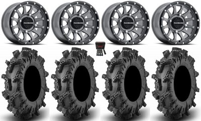 Raceline Trophy 14'' Wheels Grey 30'' Terminator Max Tires Can-Am Defender