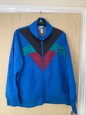 Adidas Vintage Shell Suit Jacket Top 90s Blue XL