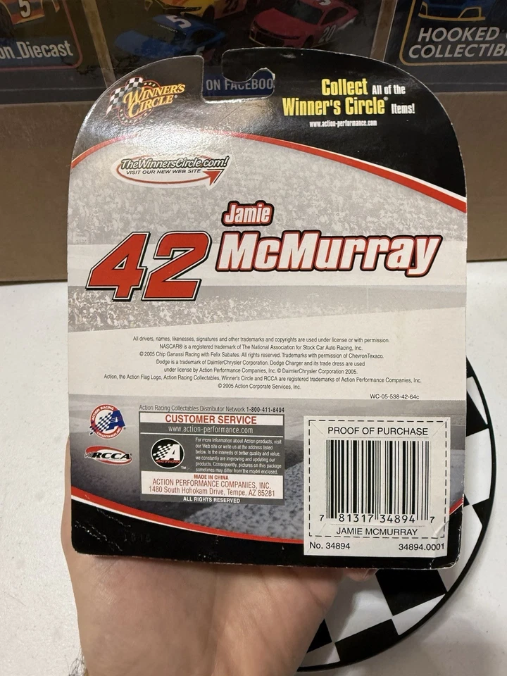 Jamie MCMURRAY #42 TEXACO HAVOLINE 1/64 DIECAST 2005 CON IMÁN DE CAPÓ Foto 4 de 4