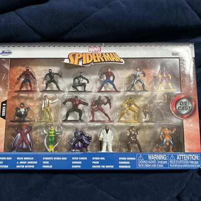 NEW Jada Set of 18 Spider-Man Nano MetalFigs Mini Die-Cast Figures Series 8