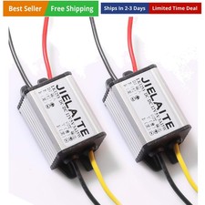 2PCS Waterproof DC-DC Converter 12V Step Down to 5V USB Power Supply Module 3...