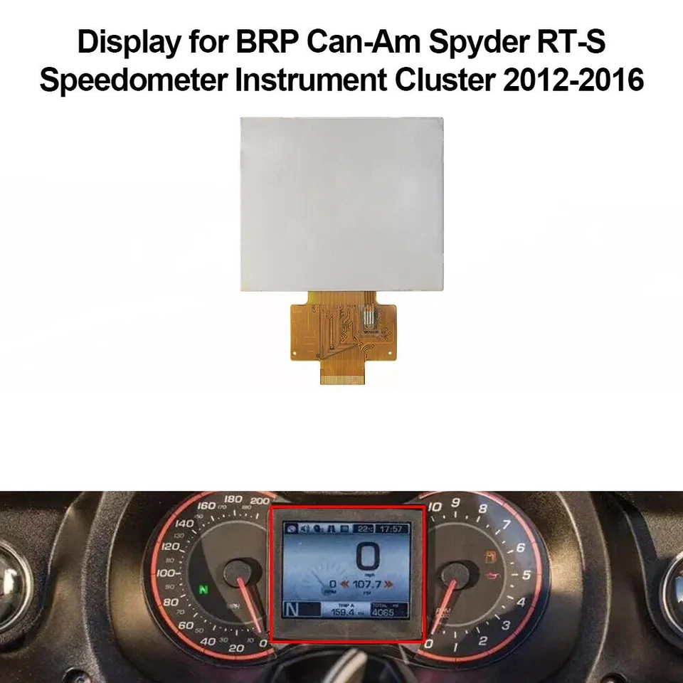 Pantalla LCD para cuadro de instrumentos velocímetro BRP Can-Am Spyder RS-S RT-S F3 Foto 2 de 2