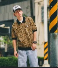 HUF INSTINCT BOWLING SWEATER Size: M Brown KN00494 Men