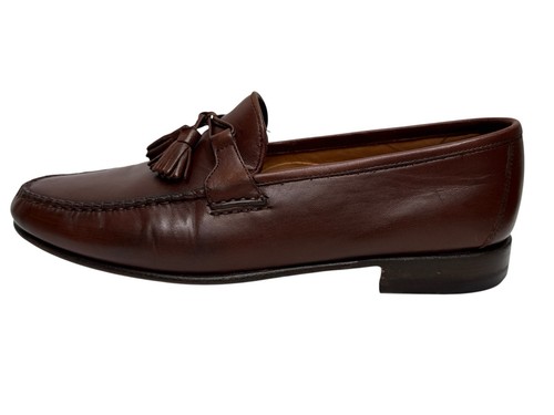 Mocassini Allen Edmonds Urbino da uomo taglia 8D nappa pelle marrone Italia scarpe eleganti - Foto 8 di 14