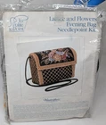 It's Polite To Point Winterthur Lattice & Flowers Evening Bag Needlepoint Kit