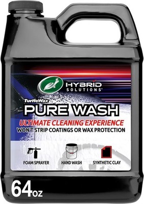Turtle Wax Hybrid Solutions Pure Wash, pH Neutral Extreme Foaming Car Wash Soap,