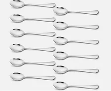 Teaspoons Set of 12, 6.7 Inches Spoons Silverware Food Grade Stainless Steel