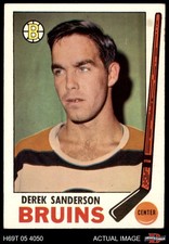 1969 Topps #31 Derek Sanderson Bruins 4 - VG/EX