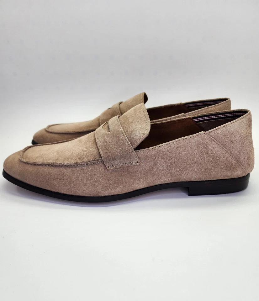 Mocassim Steve Madden Traviss Masculino Tamanho 9 Camurça Bronzeada Deserto Sapato Slip On - Imagem 2 de 4