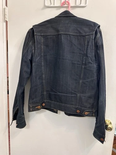 Vintage 2006 Marc Jacobs x Wrangler Denim Trucker Jacket Size L Rare image 2