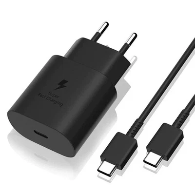 Chargeur Rapide 45W + Cable USB-C USB-C pour Samsung Galaxy S24 S23 S22 S21 S20