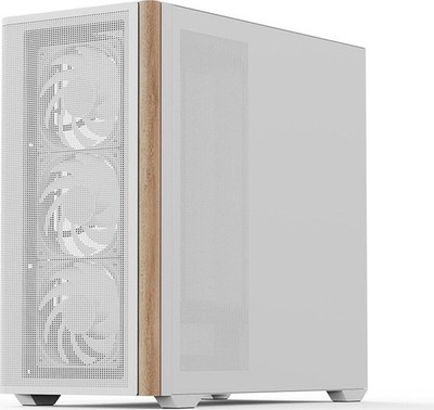 AeroCool D301A White, inkl. 4x Lüfter, Lüfter LED ARGB, Glasfenster
