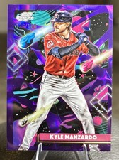 2025 Topps Cosmic Chrome - Kyle Manzardo #180 Purple Nebula Refractor /150