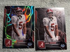 2025 Bowman Chrome U GERMIE BERNARD TEAL LAVA REF XRC #187 Alabama Steelers WR +