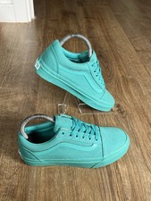 Old Skool Mono Aqua Size 4