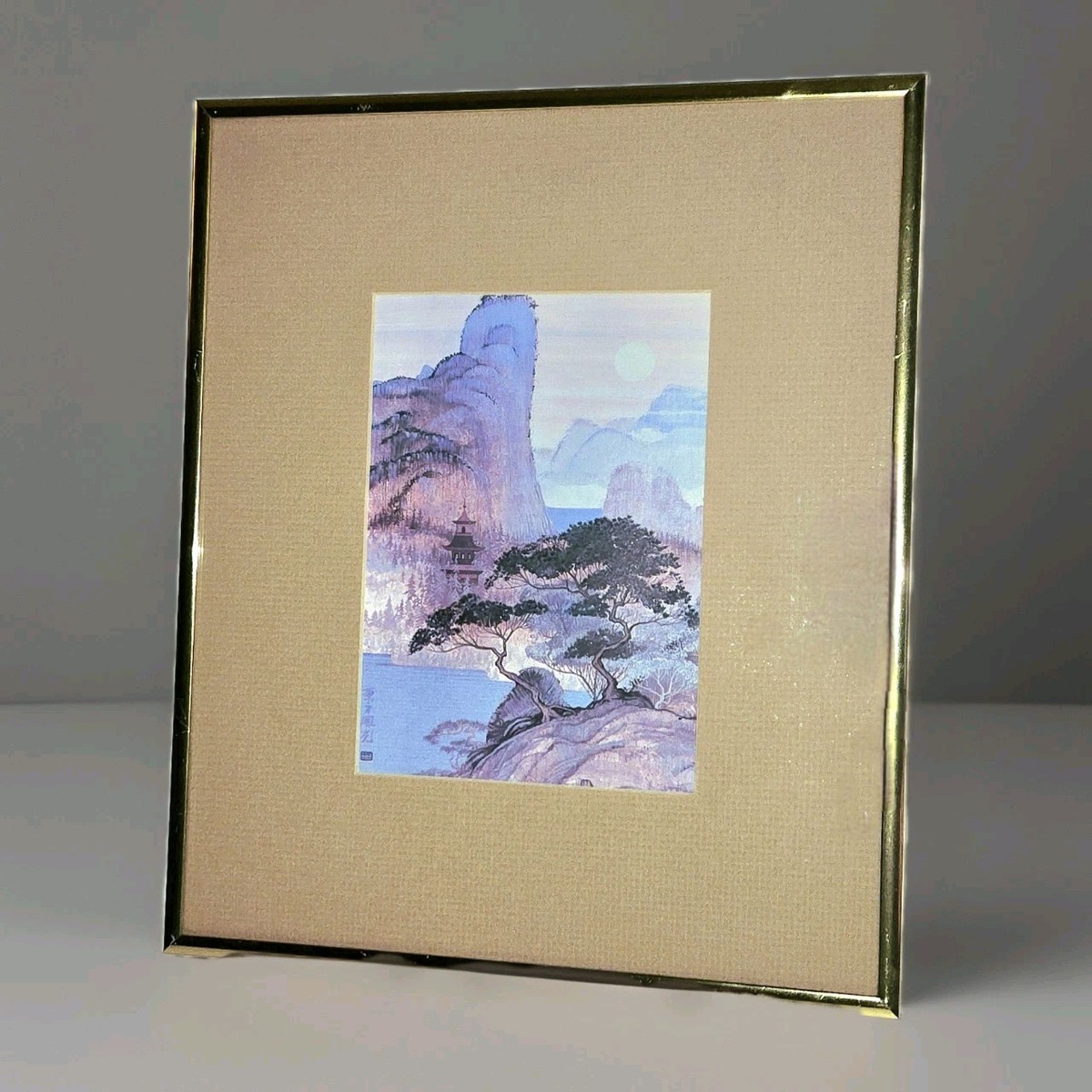 Harry Wysocki Heronim Oriental Landscape Hiroshima Framed 10x8