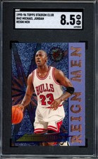 1995-96 Topps Stadium Club #RM2 Michael Jordan Reign Men SGC 8.5 Basketball Card