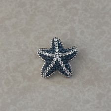 Starfish Pendant 925 Sterling Silver w/ Gems/jewel Embellishments FREE SHIPPING